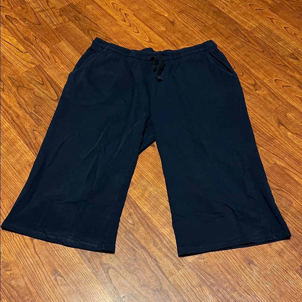 Navy Blue Wide-Leg Pants